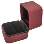 Portable Rigid Cardboard Wedding Ring Gift Box With Golden Brim And Clamshell for sale