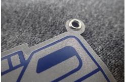China Printing Custom Logo Gas Shape Embossed TUP Keychain Promotional Gift TPU Keyring supplier