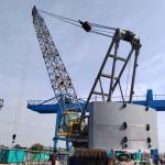 3t 40m Fixed Floating Crane Diesel Hpus Powered for sale