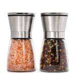 80ml Ceramic Blades Refillable Glass Pepper Grinder for sale