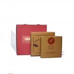 Biodegradable Corrugated Cardboard Fast Food Pizza Box With Custom Size And Logo for sale
