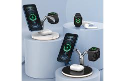 China Multi Function Desk 15w Apple Magnetic Wireless Charger For Iphone supplier