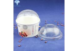 China White 8oz 12oz Custom Printed Ice Cream Cups Biodegradable supplier