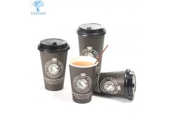 China 8Oz Custom Disposable Coffee Cups With Lids Eco Friendly supplier
