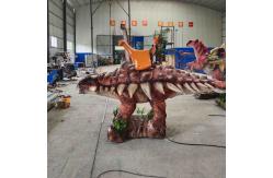 China Electric Ride On Animated Rideable Dinosaur Animatronic Ankylosaurus Scooter Model supplier