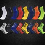 Crew Length Soccer Grip Socks Adult Customized Black Grip Socks Soccer for sale