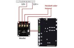 China 25A 12V MOSFET High Current Load Module 3D Printer Power Expansion Board supplier
