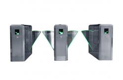 China Pedestrian control Flap Barrier Gate 0.5 second fast speed with reliable mechanism supplier