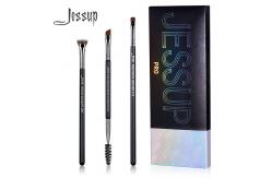 China Jessup 3pcs Basic Makeup Brushes Set With Birch Wooden Handle supplier
