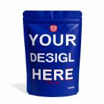 Custom Printed Mylar Bags Wholesale - Smell-Proof Stand-Up Pouches with Zipper in 3.5g, 7g, 14g, 28g Sizes for Food Packaging for sale