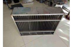 China 2 Pass Chevron Plate Vane Pack Demister 200mm Thickness With Drains supplier