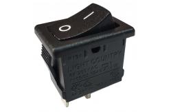 China Light Country ON-OFF RA-5 Black Rocker Switch With Dust Cap supplier