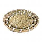 Food Pick Natural Bamboo Basket Weaving Sieves Eco Friendly for sale