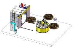 China Oven Carousel Rotational Molding Machine 3 Arms 4 Arm supplier