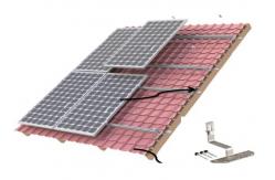 China Aluminium Anodized 12um Bifacial Solar Panels Solar Rooftop Structure supplier