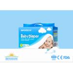 Breathable Custom Patterned Disposable Diapers Fluff Pulp Material for sale