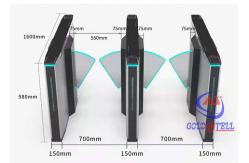 China Standard / Customized Flap Barrier Gate 0.2s Speed With Access Control supplier