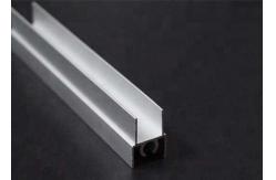 China Closet Handle Silver Anodized 6063 T5 Wardrobe Aluminium Profile supplier
