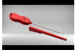 China Heat Proof Waterproof Meat Thermometer With Probe Hamburger Running Water Washed supplier