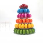 6 tiers macaron stands used on wedding or party without acrylic for sale
