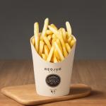 Disposable custom printing fast food potato chip takeaway packaging made of biodegradable kraft paper for sale
