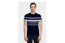 China Soft And Comfortable Versatile Striped Material Fabric For T-Shirt supplier