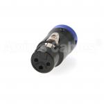 XLR 3 Pin Female Power Cable Connector For Audio Devices for sale