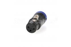 China XLR 3 Pin Female Power Cable Connector For Audio Devices supplier