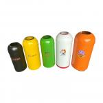 Commercial Round Stainless Steel Bullet Bins for Coffee Shops Large Capacity Colours Metal Bins for sale