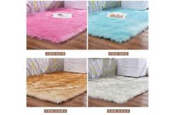 China Super Soft Home Use Polyester Area Rugs / Faux Sheepskin Area Rug supplier
