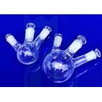 Transparent Three Necks Od 500mm Quartz Round Bottom Flask for sale