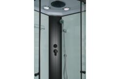 China Customizable Shower Pods Cabins With Printing Glass And Black Frame supplier
