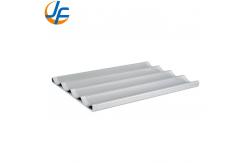 China Rk Bakeware China Aluminum 5 Loaf Baguette Tray / French Bread Pan supplier