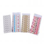 Custom Waterproof Biodegradable Kraft Paper Drinking Straws for sale