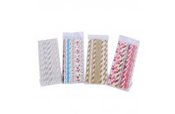 China Custom Waterproof Biodegradable Kraft Paper Drinking Straws supplier