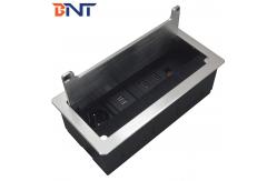 China Office Furniture Brush Cover Desktop Socket Hidden In Desk Table For Commercial supplier