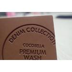 Durable Embossed Leather Patches / Custom Logo Patches For Jeans，Bags，Clothes