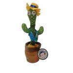 Plush Recording Repeating Singing Cactus With Hat for sale