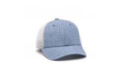 China 6-Panel Customized Embroidered Trucker Cap 2 Eyelet Classic Look supplier