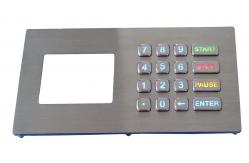 China IP67 colourful backlit stainless steel keypad usb numeric keypads with LCD supplier