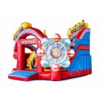 Adult Inflatable Playground Bounce House Combo Funcity Bounce Round Jumping House Obstacle Course Moonwalk Bounce House for sale