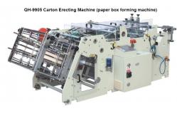 China Paper Box Automatic Packing Machine Carton Erecting Machine For Hamburger Box supplier