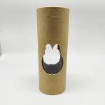 Custom Printed Biodegradable Round Kraft Paper Tube With Window for sale