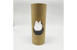 China Custom Printed Biodegradable Round Kraft Paper Tube With Window supplier
