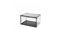China Custom Clear Magnetic Acrylic Shoe Box Display Stackable supplier