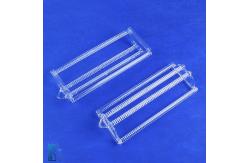 China High Purity Fused Quartz Glass Boat Wafer Carrier 100MM For Furnace Customized supplier