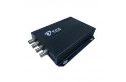 China 4 Port 1080P Video Over Ethernet Converter Coax Multimode Fiber Converter 12V supplier