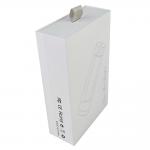Glossy Cardboard Perfume Case Box Sliding With Metallic Silver Printing
