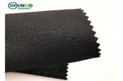 China Black Polyester Needle Punch Nonwoven Felt For Breast Canvas 100cm / 150cm Width supplier