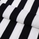Comfortable And Breathable Soft Light Skin-Friendly Striped Knit Fabric For T-Shirt for sale